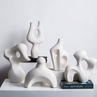 Irregular Rockery Statue Figure Home Decoration Ceramic Ornaments For Living Room Abstract Sculpture Art Office Desk Decor Gifts