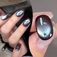 MIANEL Brown Blue Nail Gel Cat eye Semi Permanent Nail Art Soaking UV LED Nail Salon DIY Nail Salon Gel For Spring And Summer
