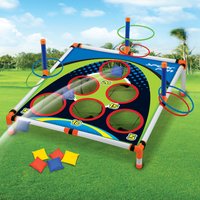 Portable Cornhole Throwing Circle Ferrule Board Set Easy Assemble Fun Kids Interactive Adults Outdoor Yard Toss Game Toy