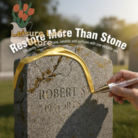 Tombstone Granite Restoration Pen Golden Marker Fade Resistant Waterproof For Headstone Memorial Grave Letter Engraving