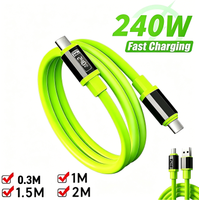 High Power 240W Thickened USB-C Charging Cable,PD3.0 Rapid Charge & Stable Data Line,for Type-C Port Mobile Phones,0.3/1/1.5/2M