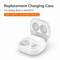 Wired Charging Case Compatible with Galaxy Buds 2 SM-R177, 450mAh Battery, Type-C, LED Light,Replacement Charger Box