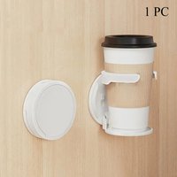 Portable Durable Wall-Mounted Round Cup Holder Foldable Self-Adhesive Drink Holder Multipurpose Space-Saving Wall Bottle Rack