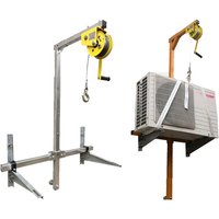 100KG Air Conditioning 10/15/20/25m Lifting Tool Self-Locking Folding Crane Manual Winch Assembly Tool Installation