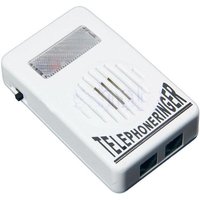 1Pack New White Extra-Loud Ringer Sound Telephone Phone Amplifier Strobe Light Flasher Bell