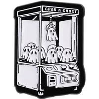 Creative Cartoon Ghost Enamel Pins Cute Bob Doll Machine Brooches Backpack Lapel Badge Cosplay Accessories Jewelry Gift Friends