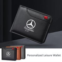 Car Driver License Bag PU Carbon Fiber Credit Card Holder For Mercedes Benz AMG S320 W164 W205 W204 W168 C180 E320 A200 CLA CLK