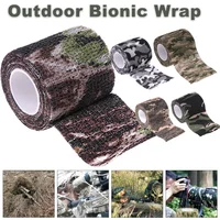 1-4PCS Camouflage Invisible Tape Elastic Wrap Tape Knee Finger Ankle Athletic Bandage Self Adhesive Sport Protector Camping Tool