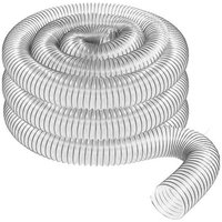 2Inch OD 50Mm Clear PVC Dust Collection Hose For Use With Dust Collectors With Ports. Ideal For Shop Vacuums