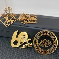 Custom Logo Brooch Pins Custom Company Club Apartment Hair Salon Logo Stainless Steel Metal Badge Jewelry Personal Design Gift