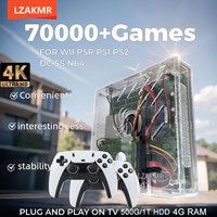 NEW Super Console U7 Plug and Play On TV 500GB HDD 70000+ Reto Games Windows11 4G RAM 80 Emulator for Wii PS2 SS DC PSP GAMECUBE