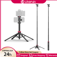 Ulanzi MT44B 1.5M 2-in-1 Selfie Stick Tripod Stand Remote Control Phone Tripod for Iphone 17 16 Android Camera DSLR Vlog Live