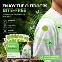 Mosquito Repellent Patches Natural Plant Essential Oil Anti Mosquito Patches For Outdoor Hiking Camping Stick On Clothes Gear