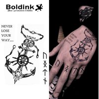 Anchor Temporary Tattoo,Lasts To 15 Days New Technology Magic Waterproof Semi Permanent Sticker.