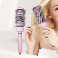 1Pc/pink round comb, women's professional styling round comb, multi-functional salon grade comb, suitable for straight hair