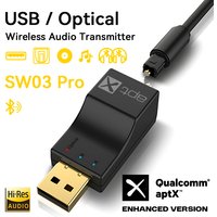 SW03 Pro APTX USB Optical Bluetooth Audio Transmitter aptX-Adaptive/HD/LL Dual Stream HIFI Wireless Adapter For TV PC PS4/3 Xbox
