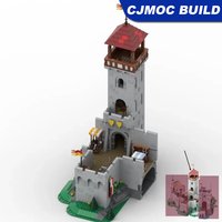 MOC-138457 décennie s De Construction Film Scence Tour Médiévale Château Keep 6 000 Briques D'assemblage De Bricolage Jouets De Collection