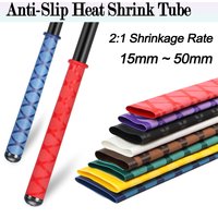 1m/pc Anti-Slip Heat Shrink Tube ID15-60mm Handle Grip Repair Tool Protective Tubing Non-slip Insulation Sleeve for Fishing Rod