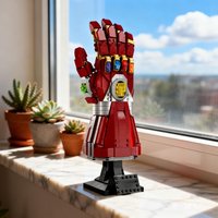 2026 New Popular Nano Gauntlet Model Building Blocks Bricks Superheroes Bust Avengers For Kids Adult Christmas Birthday Gifts