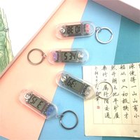Compact Keychain Clock Pocket Watch 1Pcs Silent Pendant for Study Sleek Design for Modern Lifestyles
