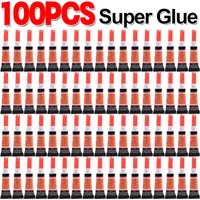 100x Liquid Super Glue Wood Rubber Metal Glass Cyanoacrylate Adhesive Stationery Store Nail Gel 502 Instant Strong Bond Leather