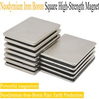 5pcs/lot square strong magent with a diameter of 50mm, suitable for refrigerators, offices, and handheld devices.