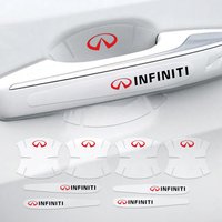 4/8Pcs Transparent Car Door Handle Bowl Protection Stickers Accessories For Infiniti Q30 Q50 Q60 Q70 QX50 QX30 QX55 QX60 QX70
