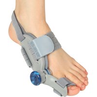 Adjustable Knob Bunion Corrector Hallux Valgus Brace 180° Rotatable Toe Straightener Soft Silicone Pad Breathable Elastic Strap