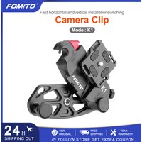 FOMITO Updated Camera Clip Waist Spider Belt Holster 1/4" Screw Quick Release Strap Buckle for DSLR Digital SLR Camera