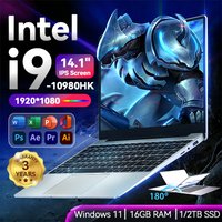 2026 Intel Core i9 10980HK Windows 11 Laptop Gamer 14.1inch RAM 16GB SSD 1TB Gaming Laptops Office Study HD PC Notebook Portable