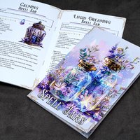 Spell Jars Guide Book 27-Page Witchcraft and Magic Workbook for Beginners Illustrated Instructions on Jar Spells Rituals Herbal