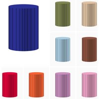 Custom Cylinder Cover Backdrop Plinths Colorful Stripes Plinths Pedestal Birthday Background Decor Elastic Photo Studio Props