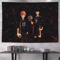 Official Haikyuu!! Tapestry, Volleyball Anime Background for Fans Room Support Decor Gift