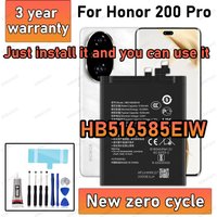 100% New High Capacity HB516585EIW Battery For HONOR 200 PRO Phone batteries batteria+Free Tools