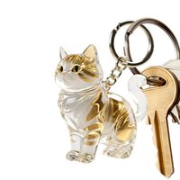 Cat Hair Storage Keychain Bag Pendant Transparent Pet Furs Keepsake Capsule Souvenir Collection Gift Decoration For Handbag