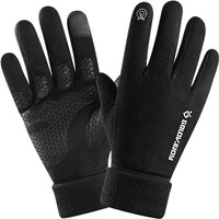 AliExpress Winter Wear-resistant Cycling Gloves Man Outdoor Sports Running Motorcycle Ski Touch Screen Gloves Non-slip Warm Full Fingers