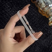 charms 925 sterling Silver Bracelets beads chain for Women men Wedding Lady Pretty Jewelry Fashion Nice Chain 20cm 8inch