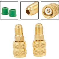 Tool R410a Adapter Connector Cool Couplers Quick Replacement 5/16" SAE Female To 1/4" SAE Male 5/16"" SAE Female"