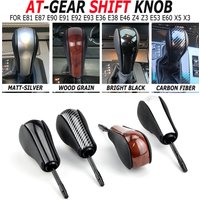Carbon Fiber Car Automatic GearShift Stick Knob HandBall For BMW E39 E46 E53 E60 E61 E63 E64 E83 E81 E82 E87 E90 E91 E92 E93