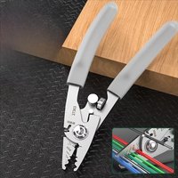 Professional Fiber Optic Wire Stripper Cutter, 6 in 1 Multifunction Stainless Steel Tool for Fiber Cable, Coating Stripper