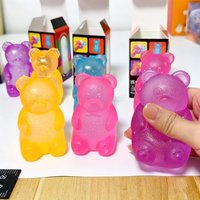 Gummy Bear Squishy Toy Maltose Stress Ball Animal Squeeze Fidget Toy for Kids And Adults Solid Decompression in Stock