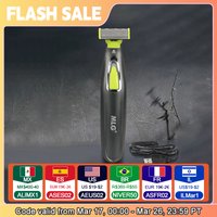 Rasoir électrique MLG pour hommes et femmes, tondeuse portable pour tout le corps, USB, lame en forme de T, rasoir pour barbe, ati elles, lavable