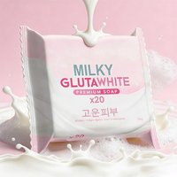 1/2PCS Korean MILKY Glutamilk Soap 70g Deep Cleansing Nourishing Rich Foam Soap Efficient Body Face Cleansing Care