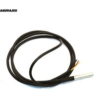 1PCS DS1820 Stainless steel package Waterproof DS18b20 temperature probe temperature sensor 18B20 For Arduino