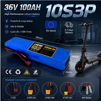 36V 36Ah 18650 Lithium-Akku 10S3P 600W Elektrofahrrad-Roller-Akku mit BMS, anpassbarem Stecker, wiederaufladbarer E-Bike-Akku
