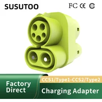 SUSUTOO CCS1 to CCS2 EV fast charging adapter Charger AC DC 1000V 400A and EV Charger Connector Type 1 to Type 2 Adapter