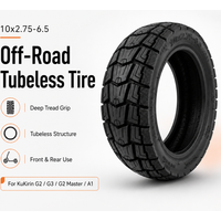 10x2.75-6.5 Heavy Duty Vacuum Tire for KuKirin G2 G3 G2 Master A1 Scooter Off Road Front Rear Wheel Repair Tyre