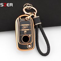 3 Buttons Fashion TPU Key Case Cover For FIAT Tipo Toro Freedom 500X Doblo Argo Nuovo Grazie Remote Shell Fob Holder Keychain