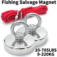 Hole Eyebolt Salvage Magnetic D16~D42mm Super Strong Neodymium Fishing Hook N52 Heavy Duty Rare Earth Neodymium with Countersunk