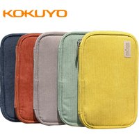 Japanese KOKUYO Pencil Case Student with Large Capacity Pencil Box Vintage Stationery Bag Cosmetic Bag School Supplies